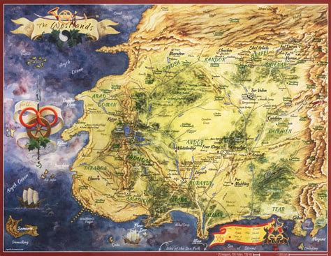 Map of the Wheel Of Time World